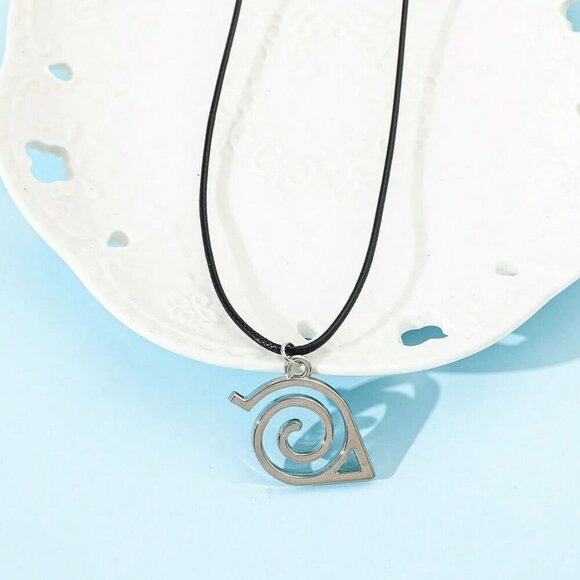 Naruto Konoha Logo Pendant Necklace - Hidden Leaf Village Pendant - Picture 2 of 6
